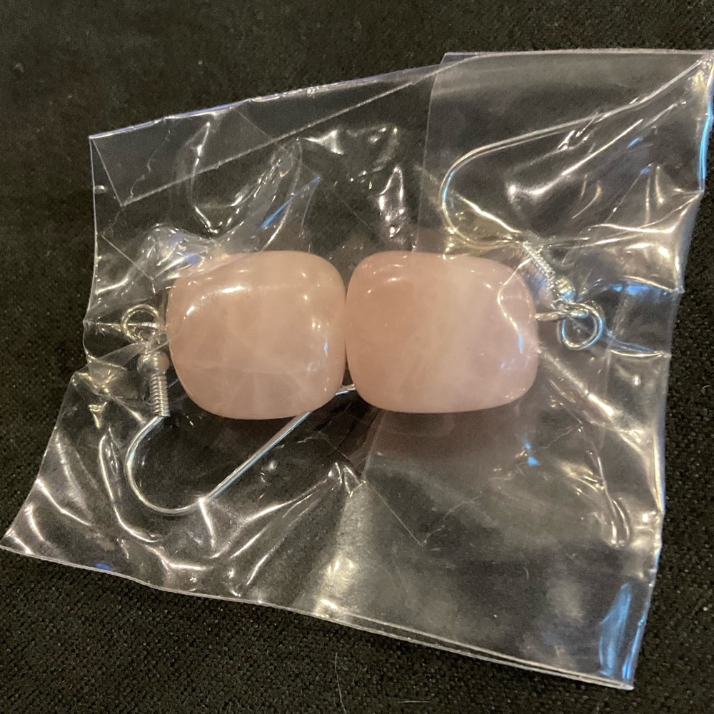 NEW Rose Quartz Gemstone Earrings